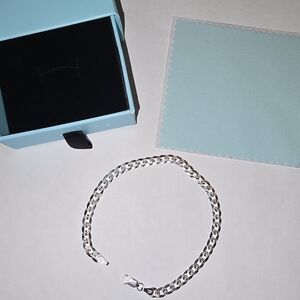 4.8 mm 8 inch Diamond cut 925 SS Cuban bracelet willing to negotiate